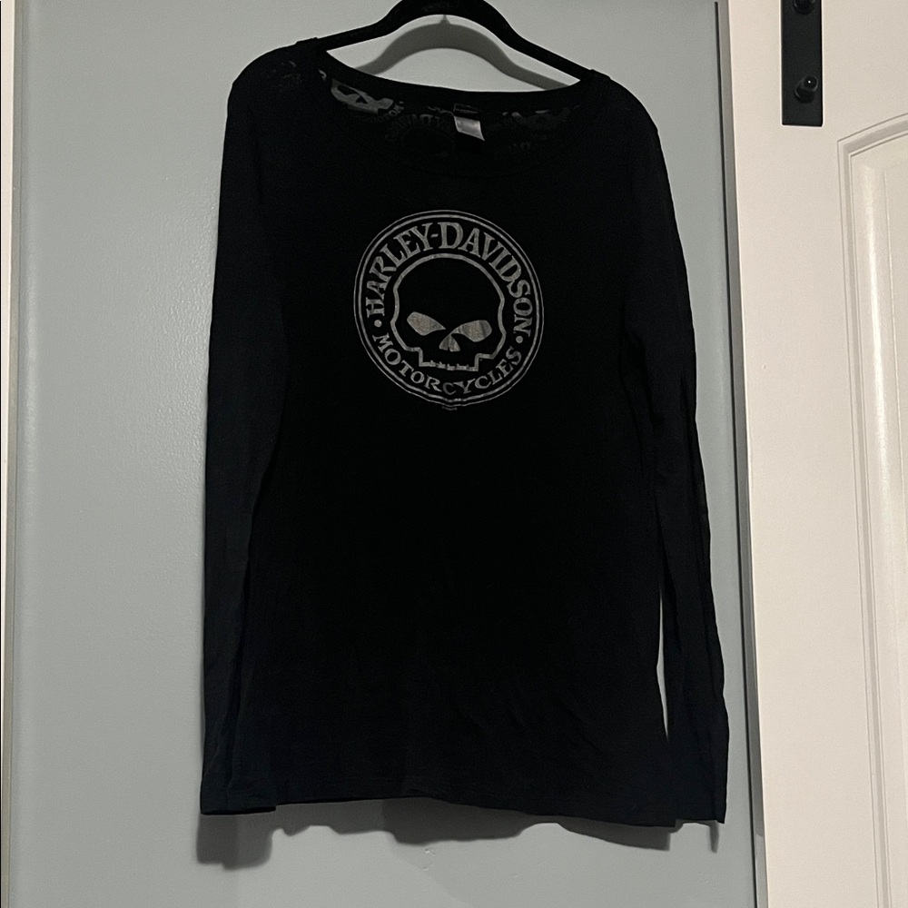 Harley-Davidson Black Skull Emblem Shirt
